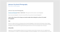 Desktop Screenshot of johnsoncityaerialphotography.com