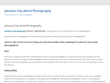 Tablet Screenshot of johnsoncityaerialphotography.com